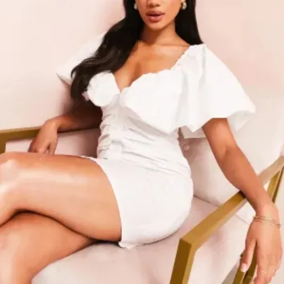 ASOS White Bubble Dress - Picture 1 of 4